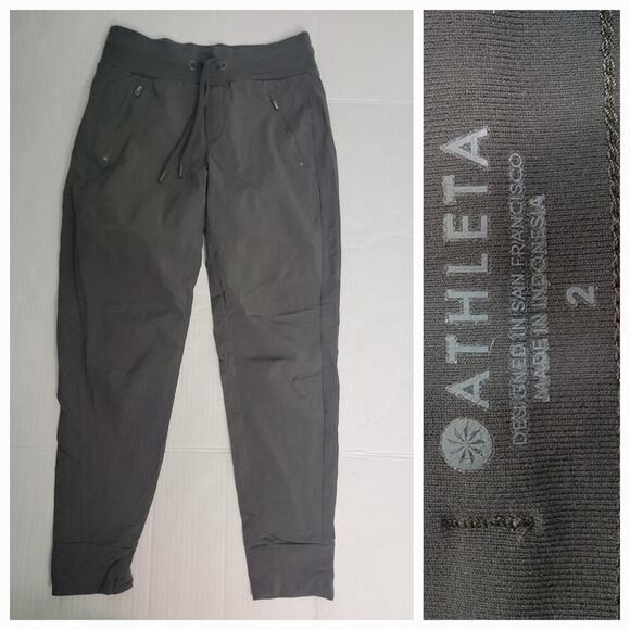 Athleta Pants Womens 2 Trekkie North Jogger Drawstring Athleisure Gorpcore - Picture 1 of 9